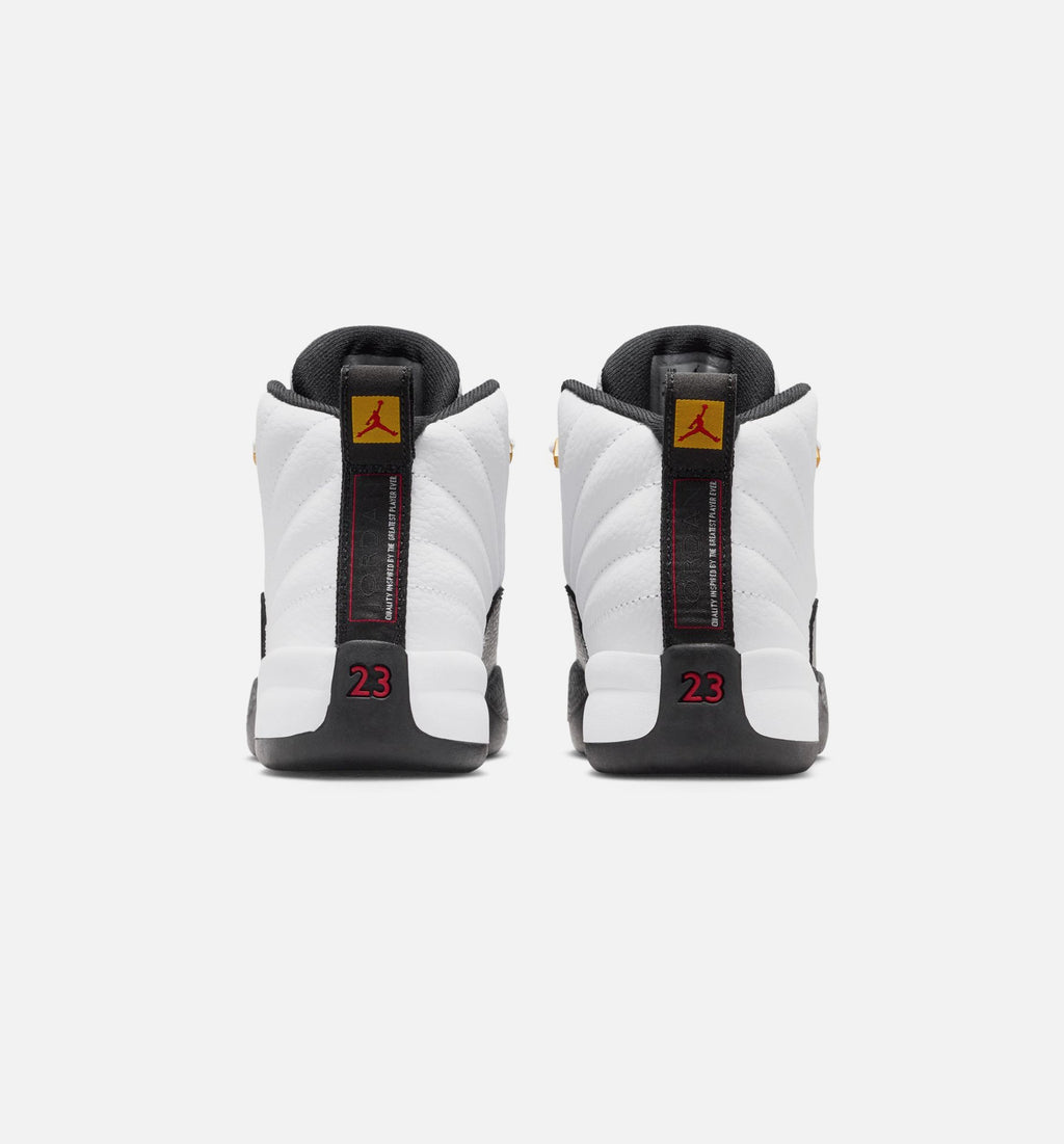 Air Jordan 12 Retro Taxi | Preschool Lifestyle Shoe | White/Black/Taxi