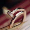 CARTIER JUSTE RING 2.65MM PINK GOLD DIAMOND