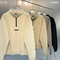 ESSENTIALS Half Zip Logo Sweatshirt
