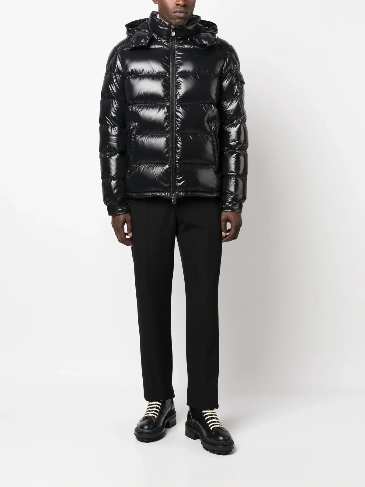 Moncler Maya Jacket in Matte Black
