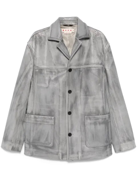 Marni faded-effect coat