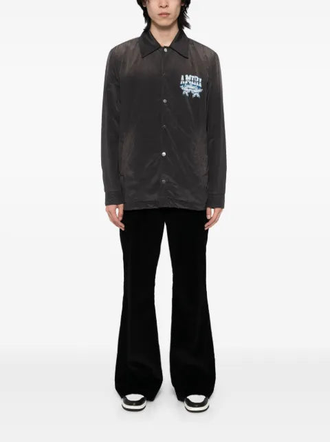 AMIRI logo-print shirt jacket