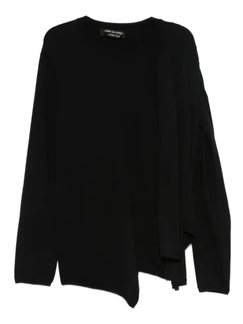 Comme Des Garçons Shirt layered wrap sweater