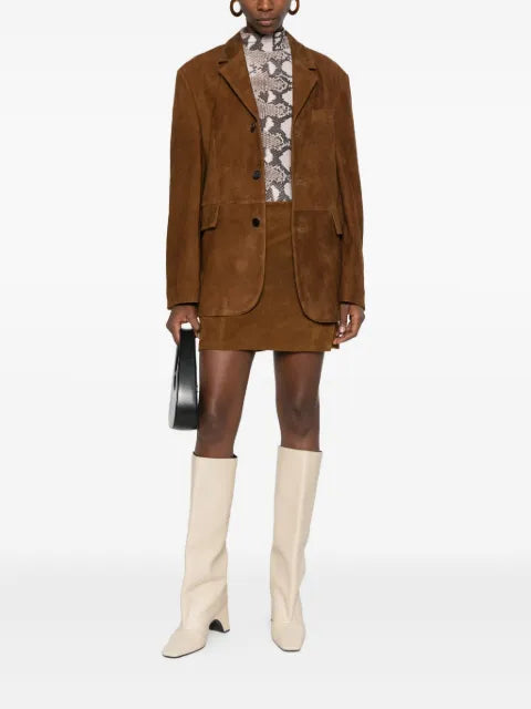 TONYWACK suede tailored blazer