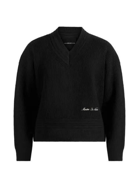 Manière De Voir Remi V-neck Signature knit jumper