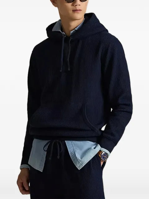Polo Ralph Lauren waffle-knit hooded sweater
