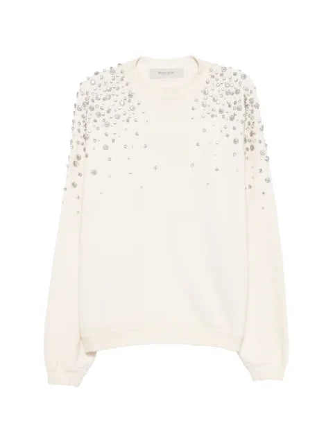 Golden Goose unisex sweatshirt in cotton with embroidered crystals