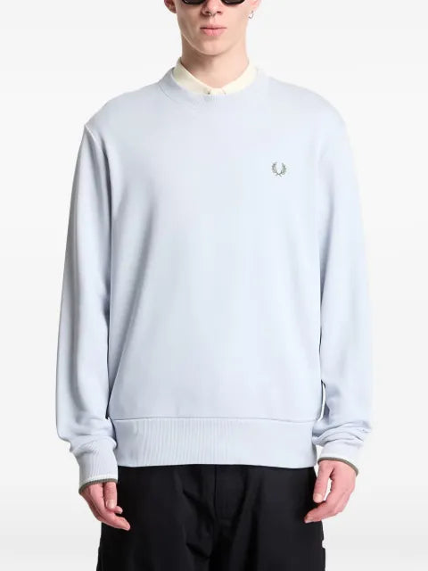 Fred Perry logo-embroidered crew-neck sweatshirt