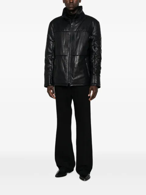 SERGIO MORETTI FIRENZE quilted leather jacket