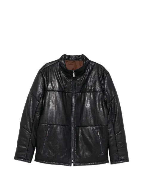 SERGIO MORETTI FIRENZE quilted leather jacket