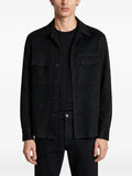 Zegna suede elbow-patch jacket