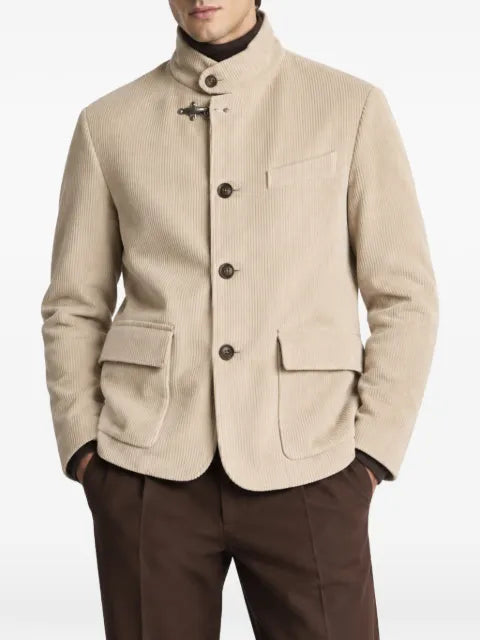 Fay corduroy lobster-clasp jacket
