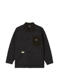 izzue corduroy-trim multi-pocket shirt jacket