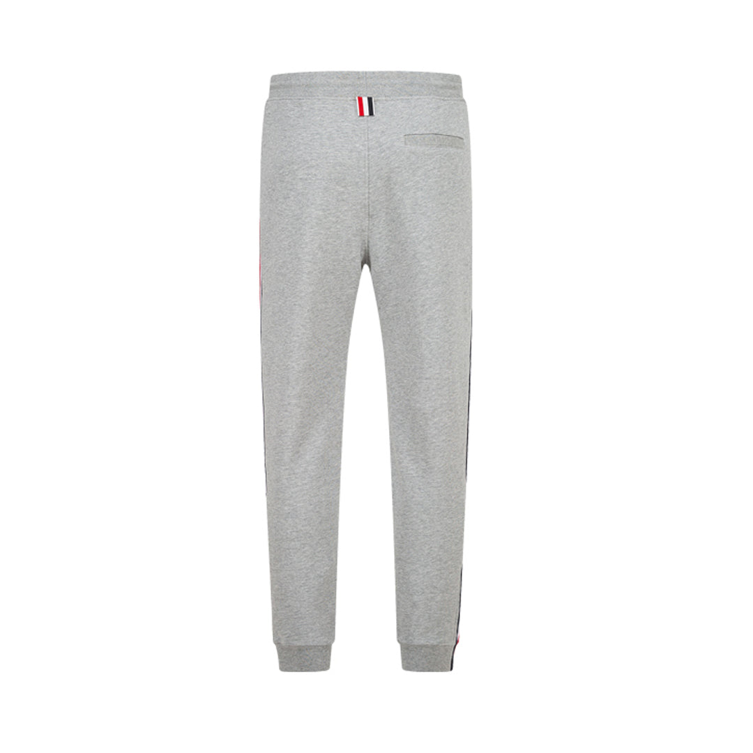Thom Browne Style Unisex Casual Sweatpants with Signature Four-Bar Detail