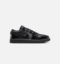 Air Jordan 1 Low Patent Elephant Women's – Black/White/Metallic Silver