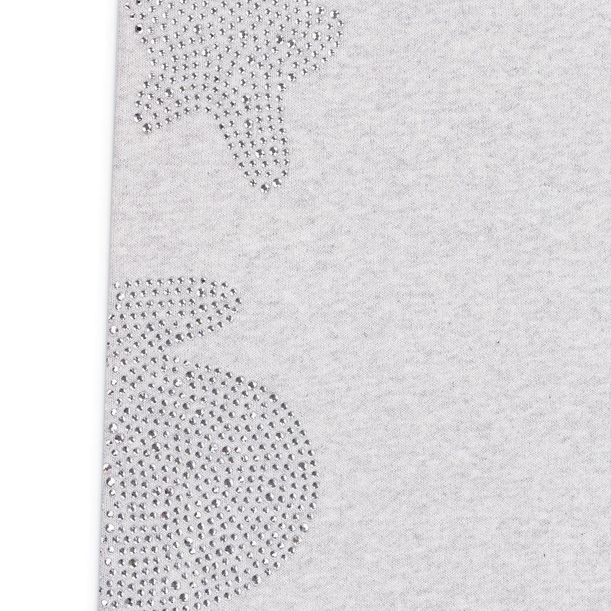Heather Grey Rhinestone Beluga V2 Wide Leg Sweatpants
