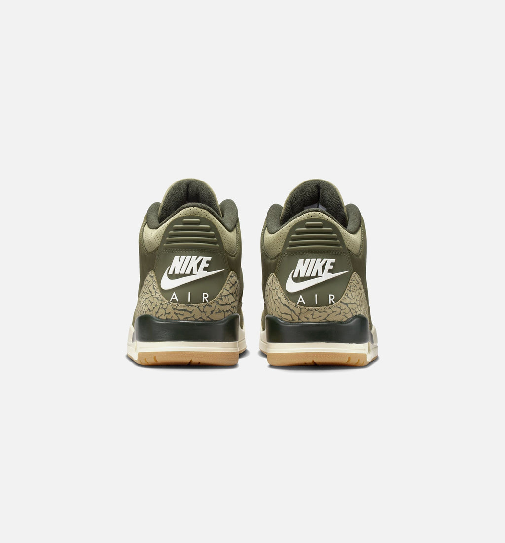 Air Jordan 3 Retro Medium Olive | Men's Lifestyle Shoe | Medium Olive/Sequoia/Light Olive/Sail/Fire Red
