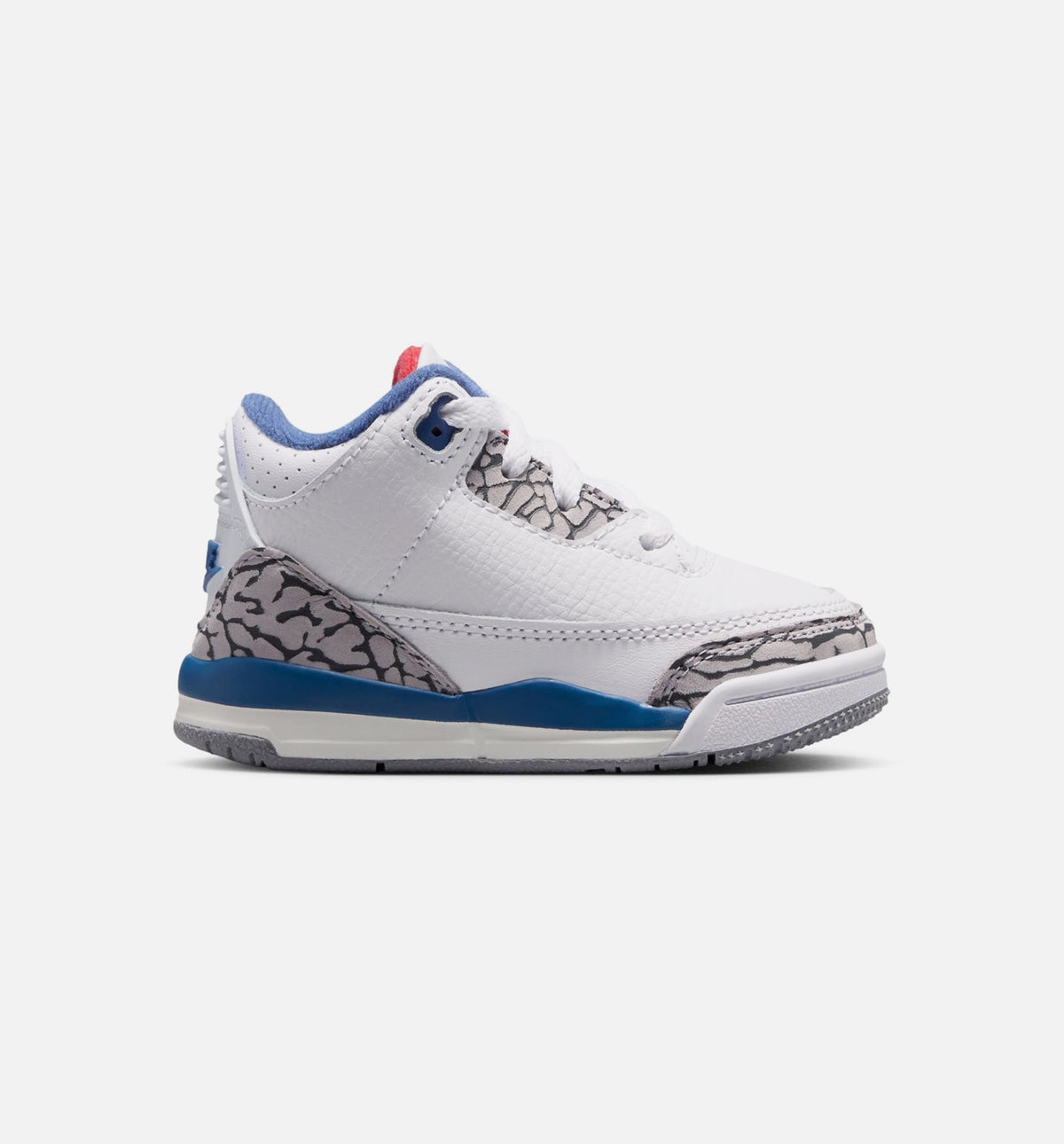 Air Jordan 3 Retro OG True Blue Infant/Toddler Lifestyle Shoe - White/Fire Red/True Blue