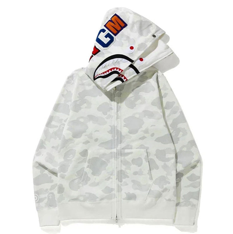 BAPE Glow Camo Wide Shark Full-Zip Hoodie