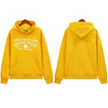 Denim Tears Bright Yellow Vintage Gothic Letter Graphic Hoodie