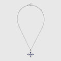 GUCCI WOMEN'S NECKLACE WITH CROSS MOTIF PENDANT