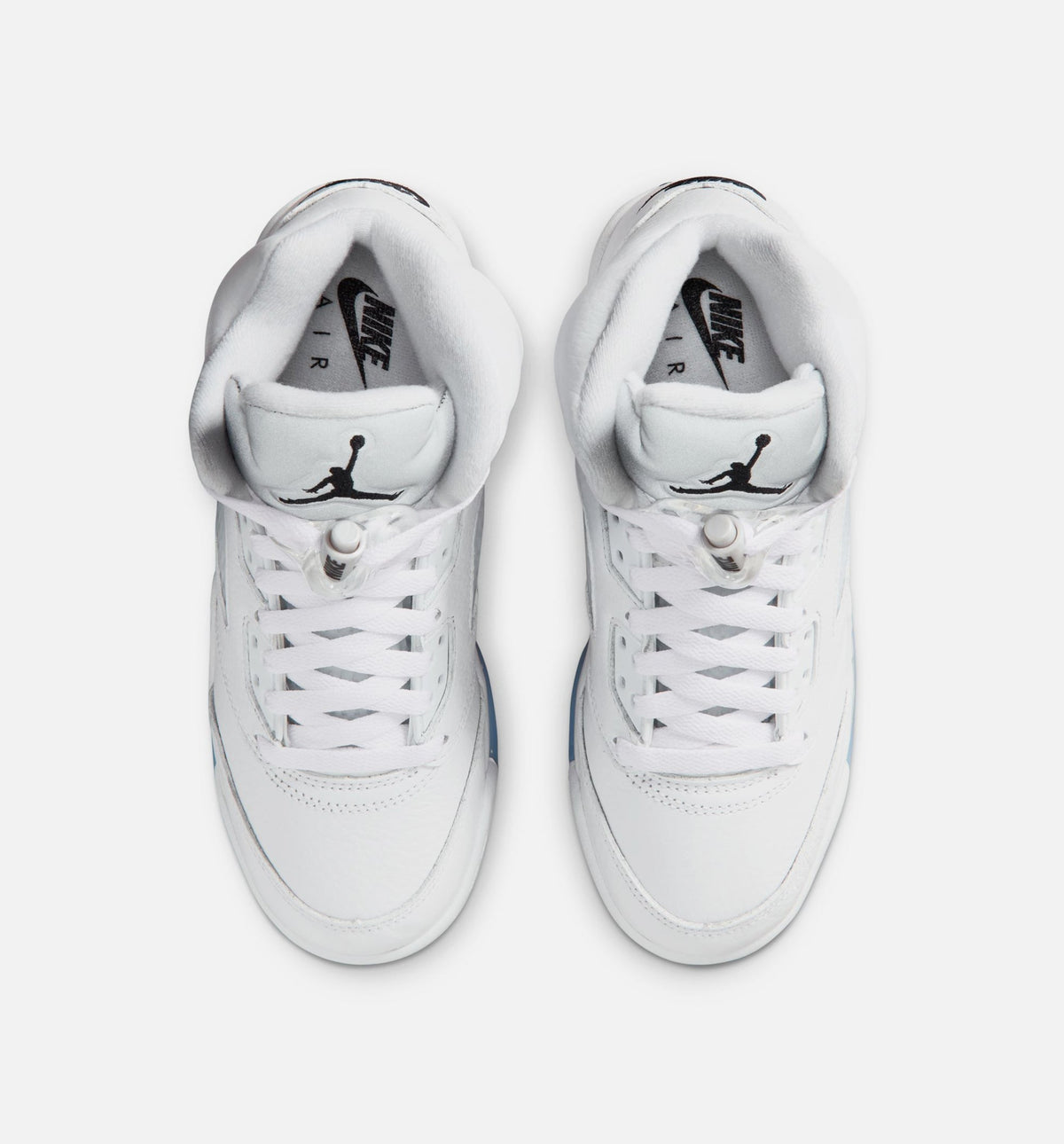 Air Jordan 5 Retro OG White Metallic Big Kids' Sneakers - White / Black / Metallic Silver