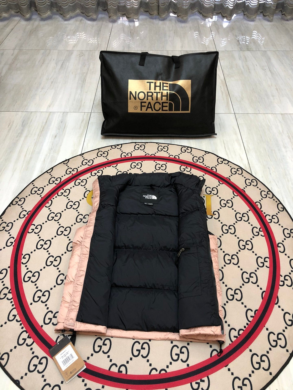 The North Face Pink/Black 1996 Retro Nuptse Down Vest