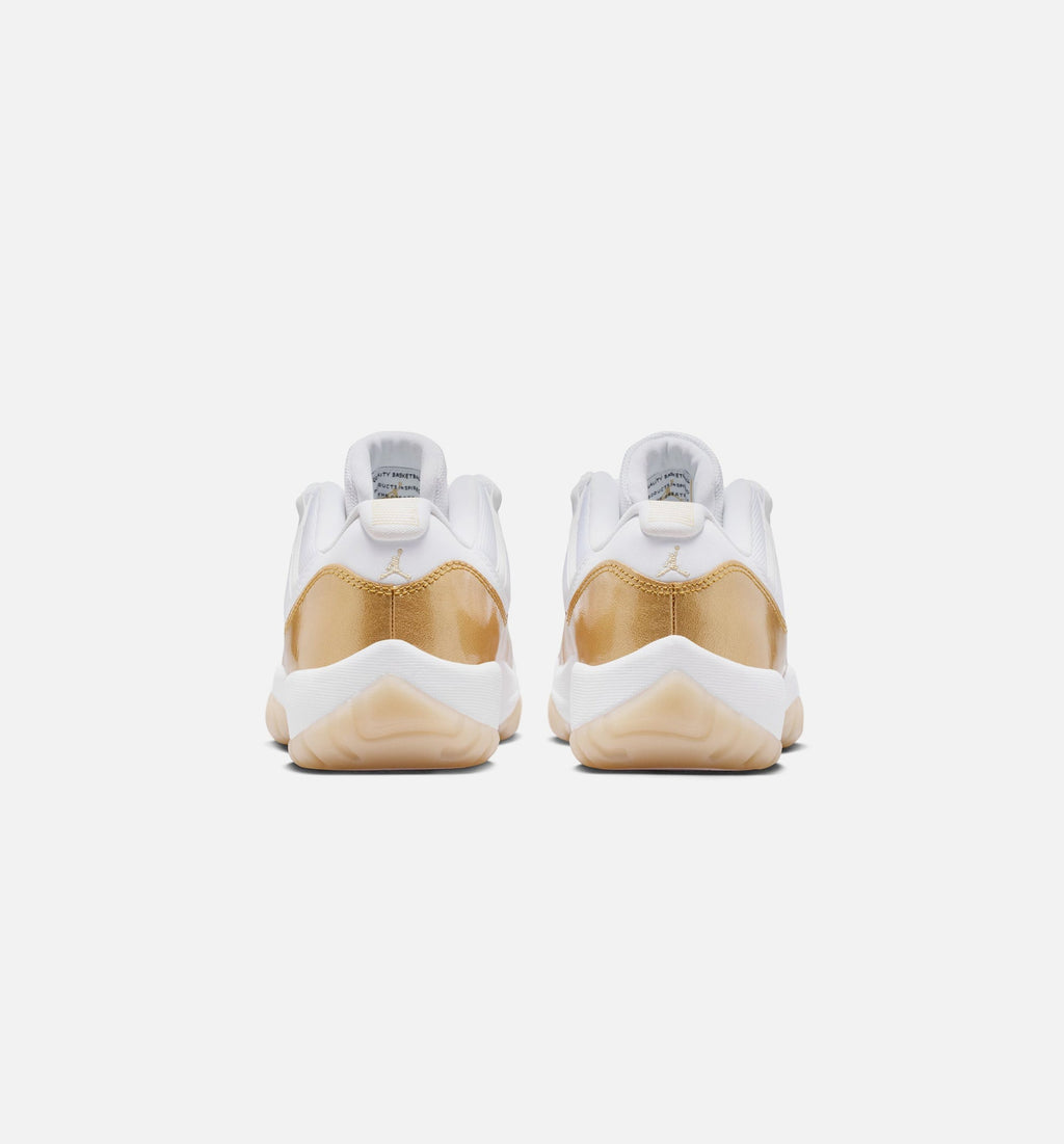 Air Jordan 11 Retro Low Mothers Day Women's Lifestyle Shoes - White/Metallic Gold/Team Gold