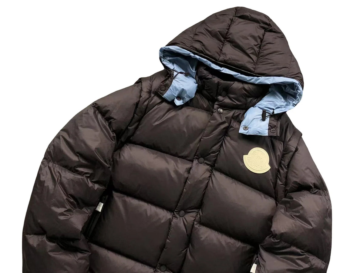 Moncler Cyclone Down Jacket in Brown