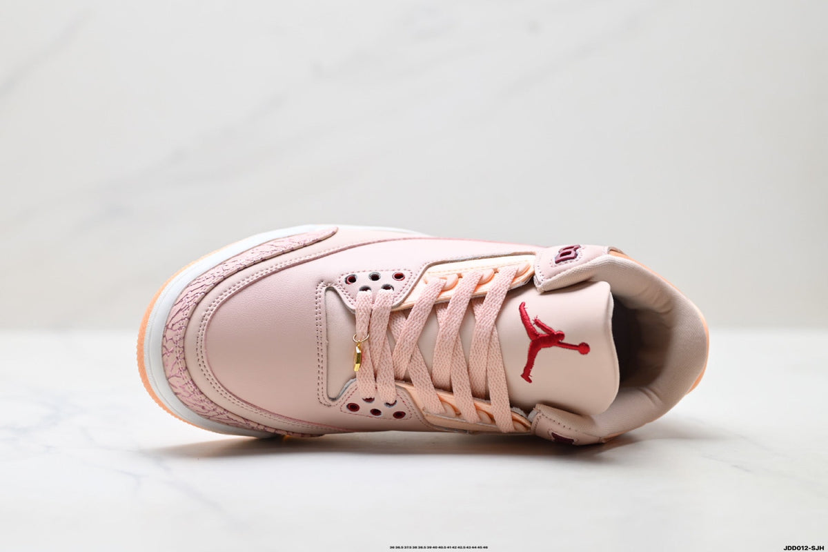 Air Jordan 3 Retro Pink White Gum Sneakers
