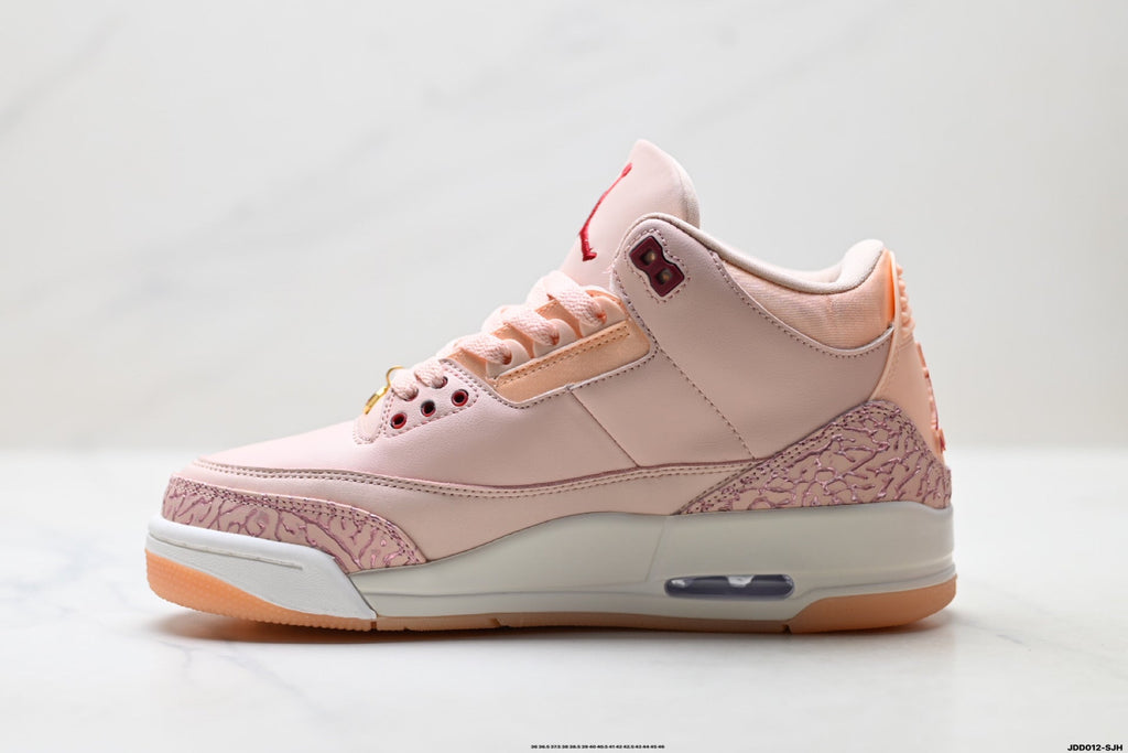 Air Jordan 3 Retro Pink White Gum Sneakers