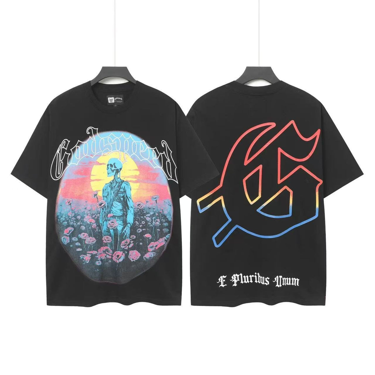 Godspeed Pastel Skeleton Graphic T-Shirt