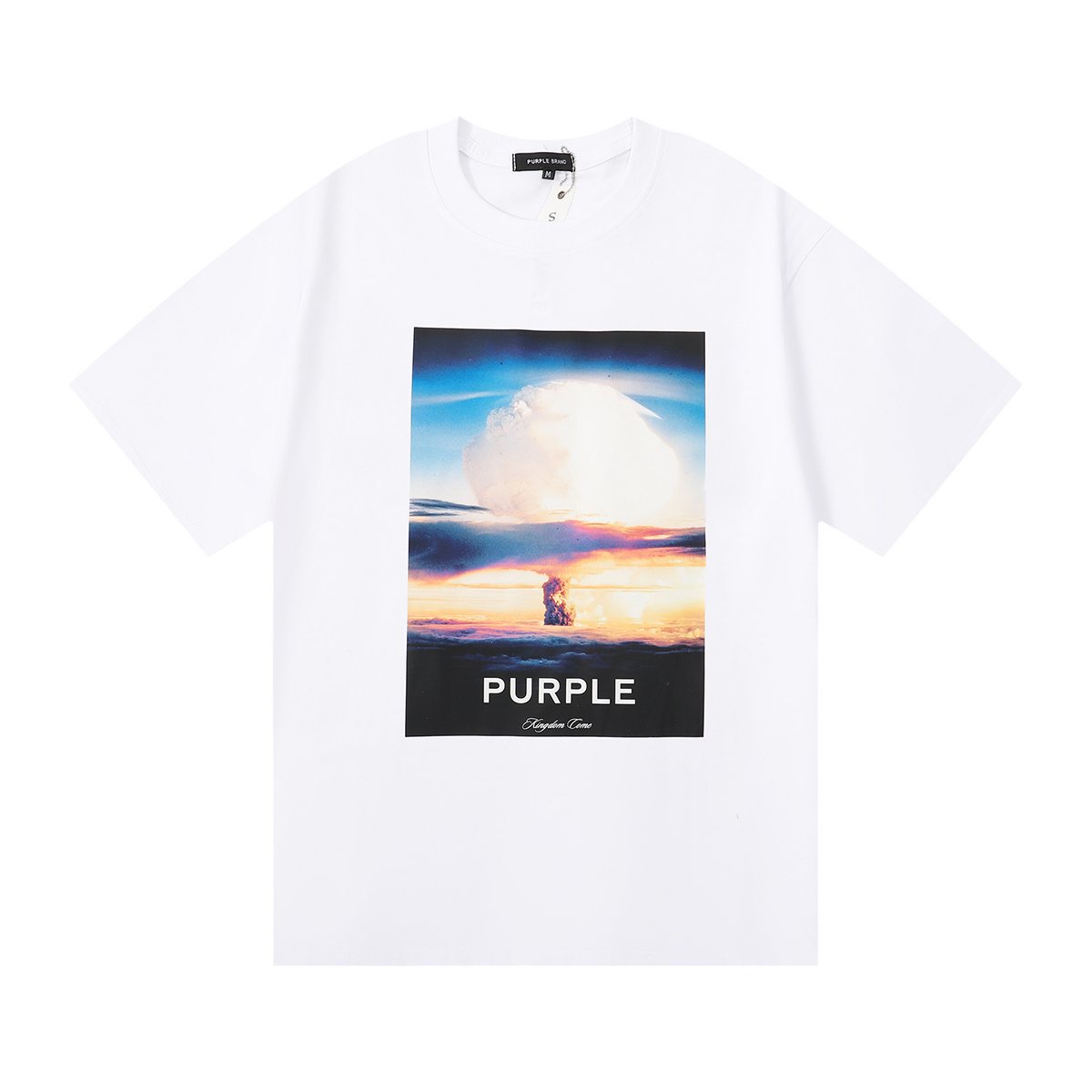 Purple Brand Mushroom Cloud Graphic T-Shirt