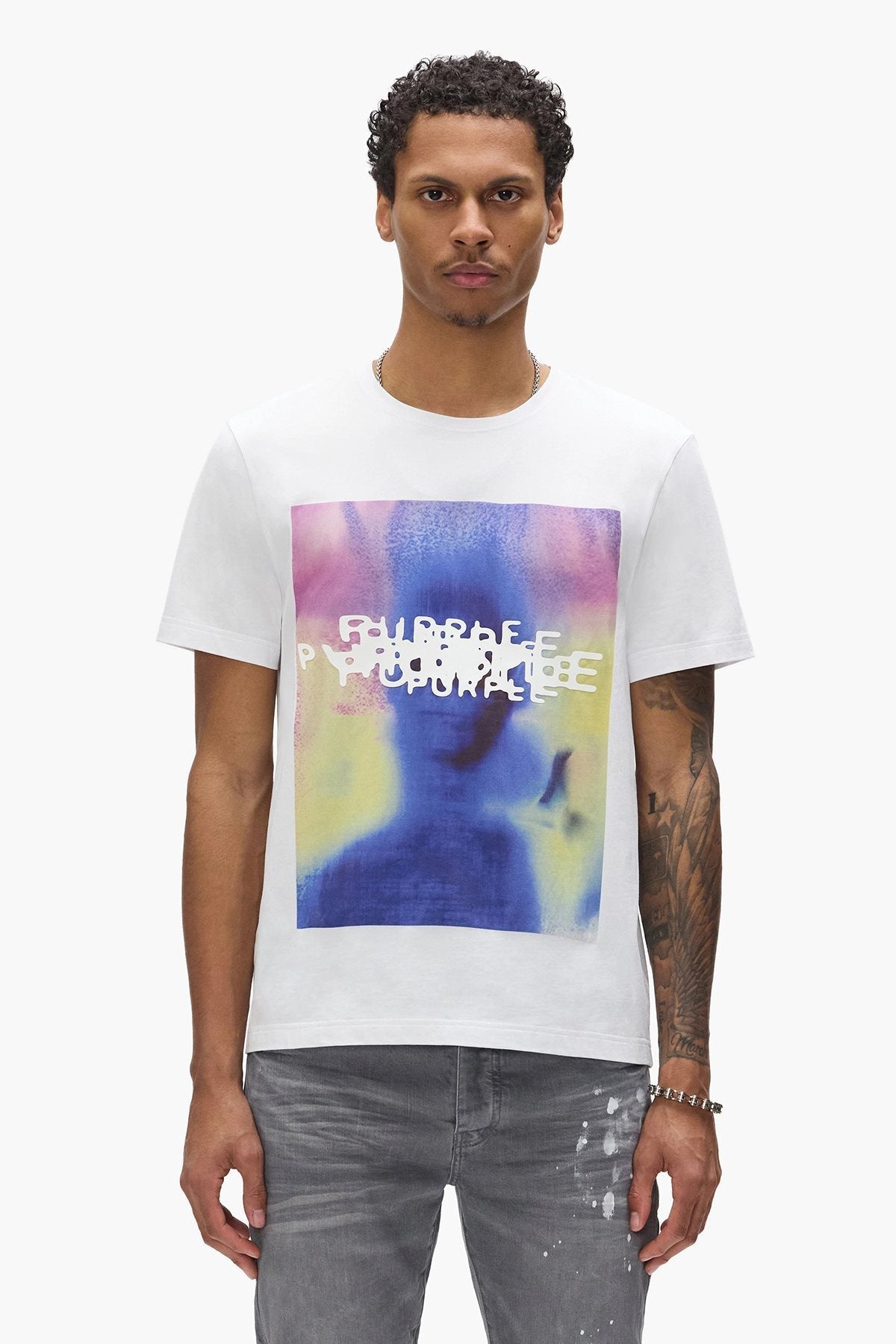 Purple Brand Afterimage Graphic T-Shirt