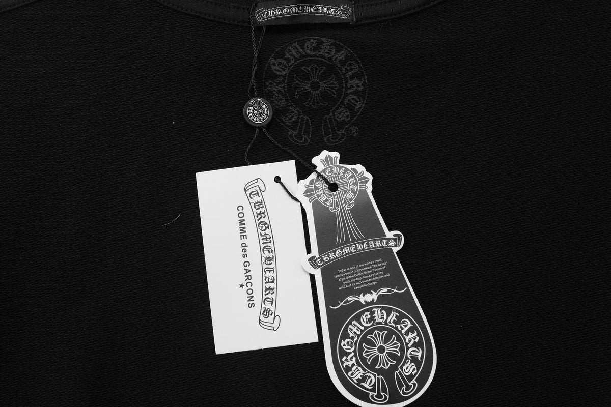 Chrome Hearts Front & Sleeve Graphic Crewneck Sweatshirt