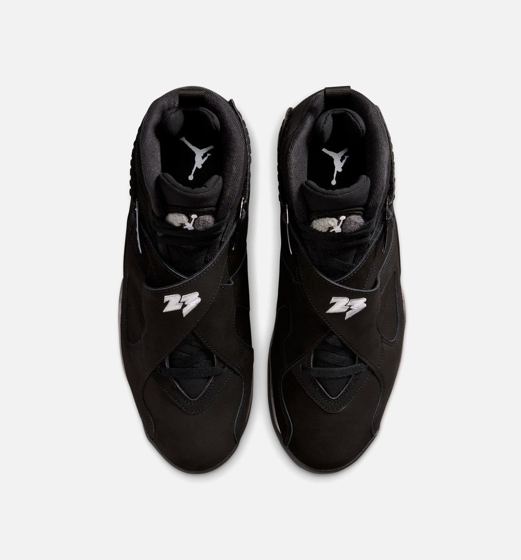 Air Jordan 8 Retro "Chrome Black and Light Graphite" Men's Shoe – Black/White/Light Graphite