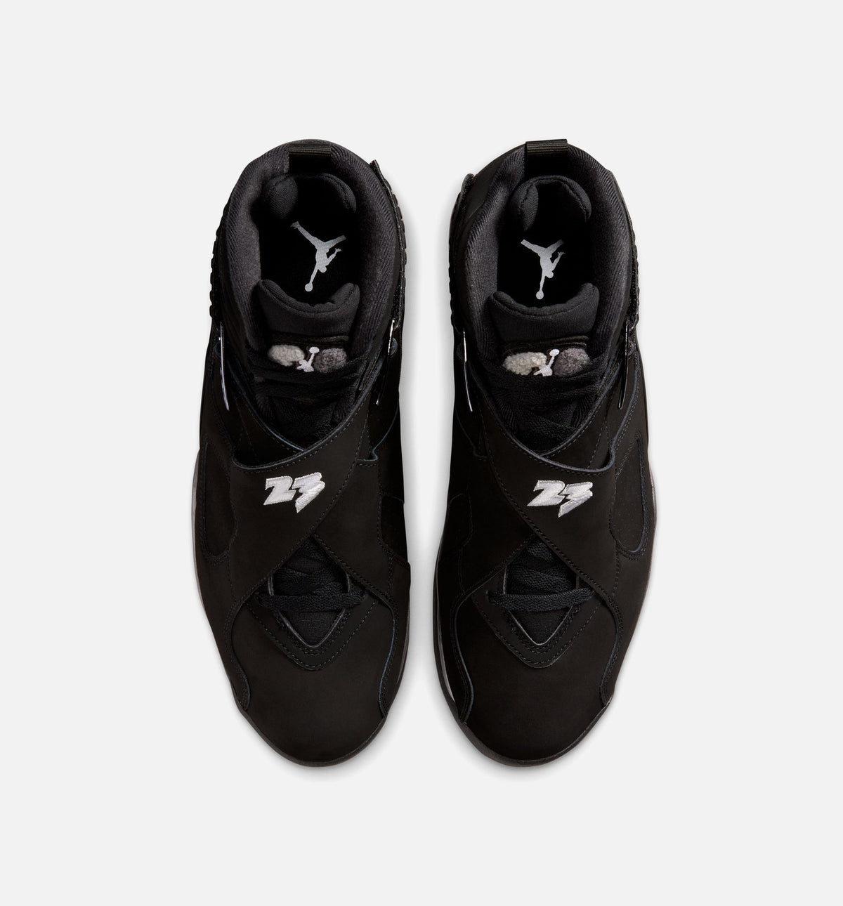 Air Jordan 8 Retro "Chrome Black and Light Graphite" Men's Shoe – Black/White/Light Graphite