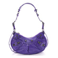 Agneau Arena Le Cagole Shoulder Bag XS Purple