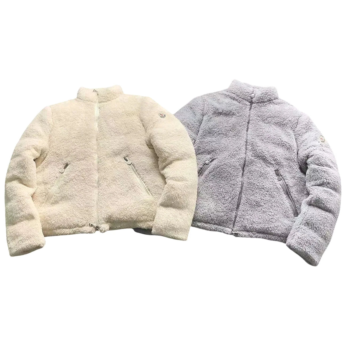 Moncler Polignac Fleece Jacket in Lavender Grey