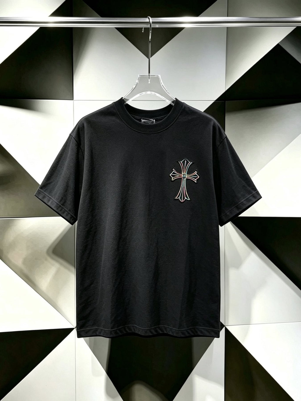 Chrome Hearts Ornate Cross Graphic T-Shirt