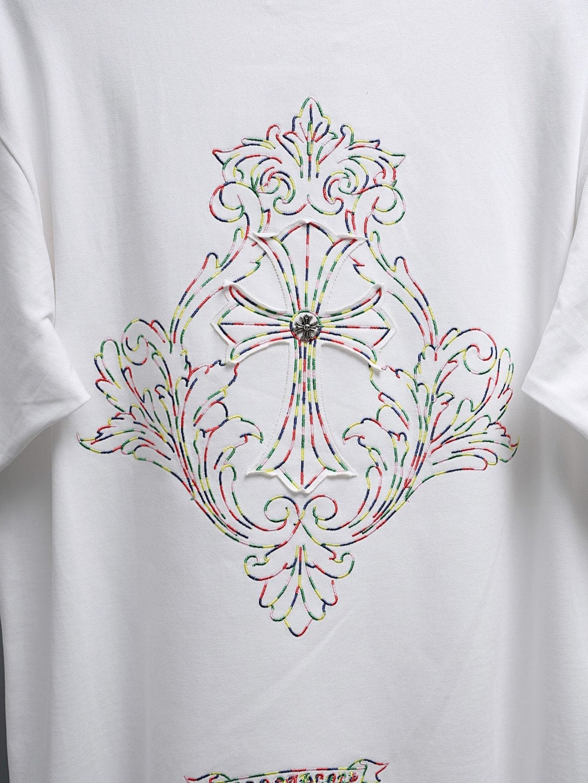 Chrome Hearts Ornate Cross Graphic T-Shirt