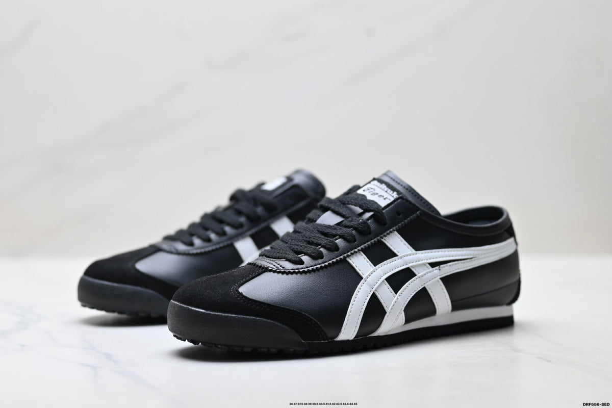 Onitsuka Tiger Retro Low Top Black White Unisex Shoes Style 22