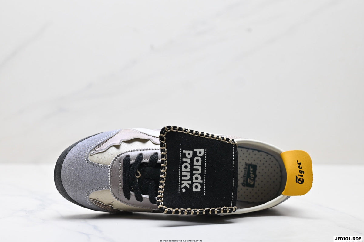 Onitsuka Tiger Retro Low Top Gray Black Yellow Unisex Shoes Style 28