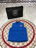 Canada Goose Puffer Vest in Royal Blue with Stand Collar