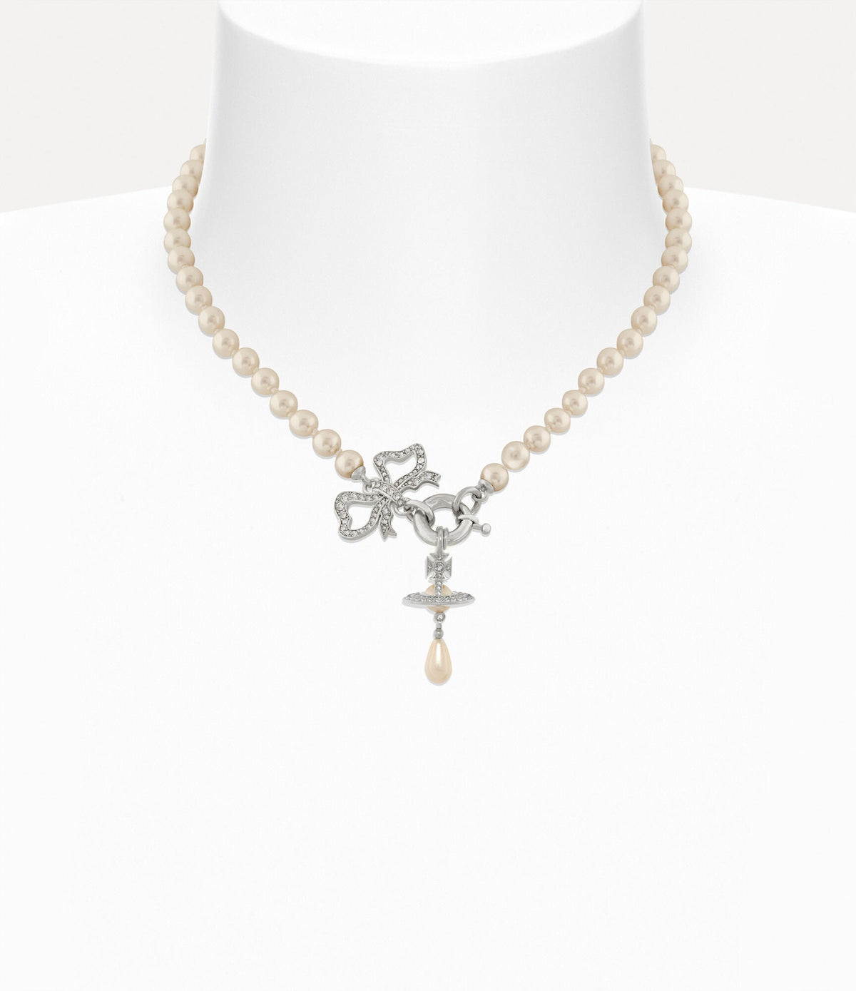 VIVIENNE WESTWOOD Rigoberta Pearl Necklace Brass(2 Colors)