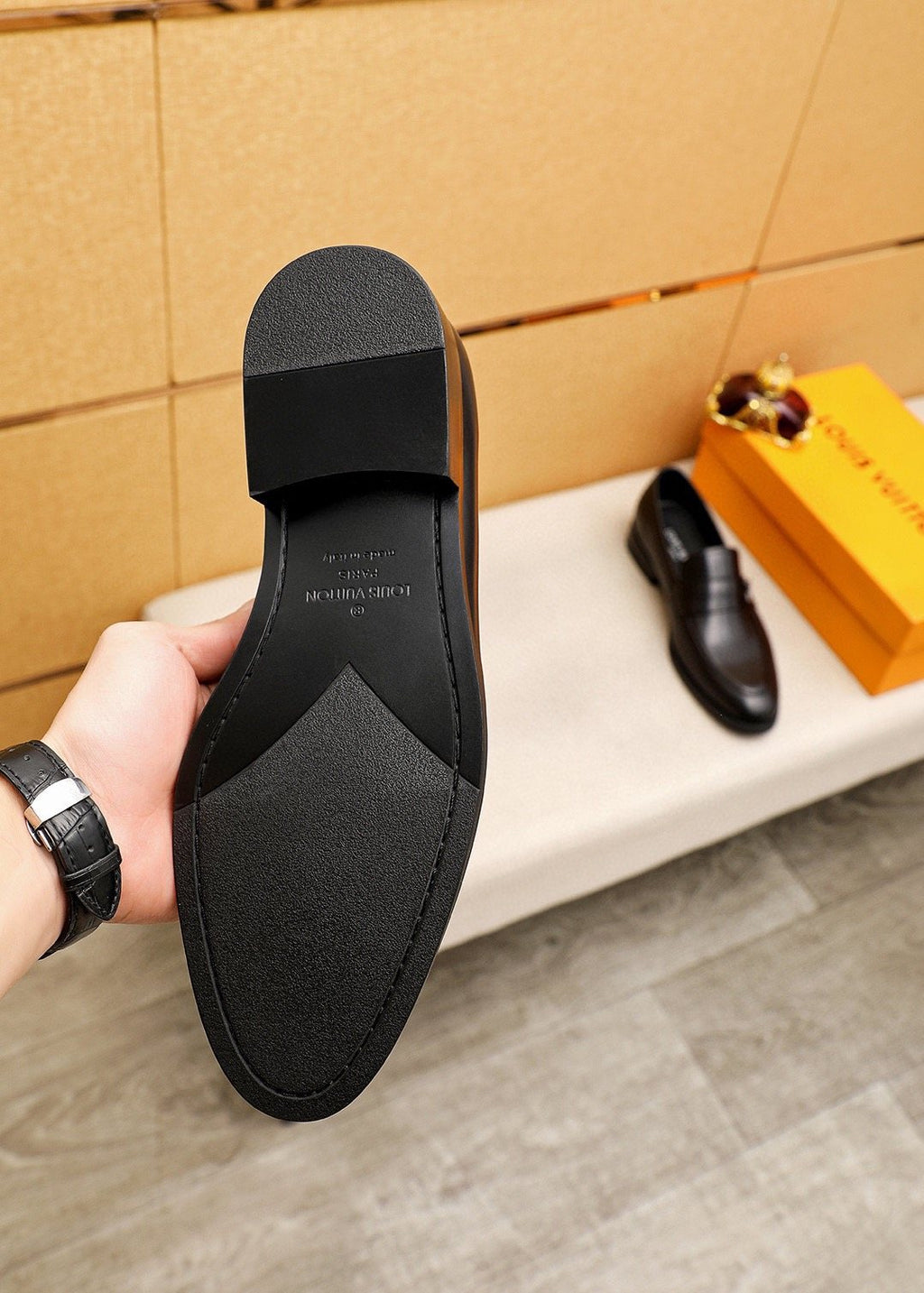 Louis Vuitton Black LV Hardware Loafers