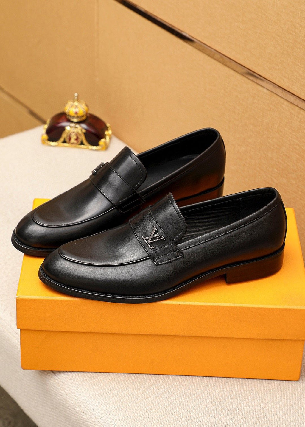 Louis Vuitton Black LV Hardware Loafers