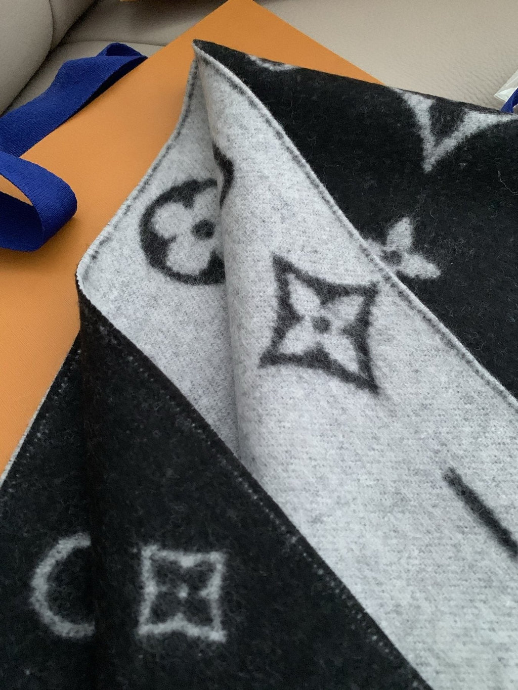 Louis Vuitton Reversible Monogram Fringe Scarf