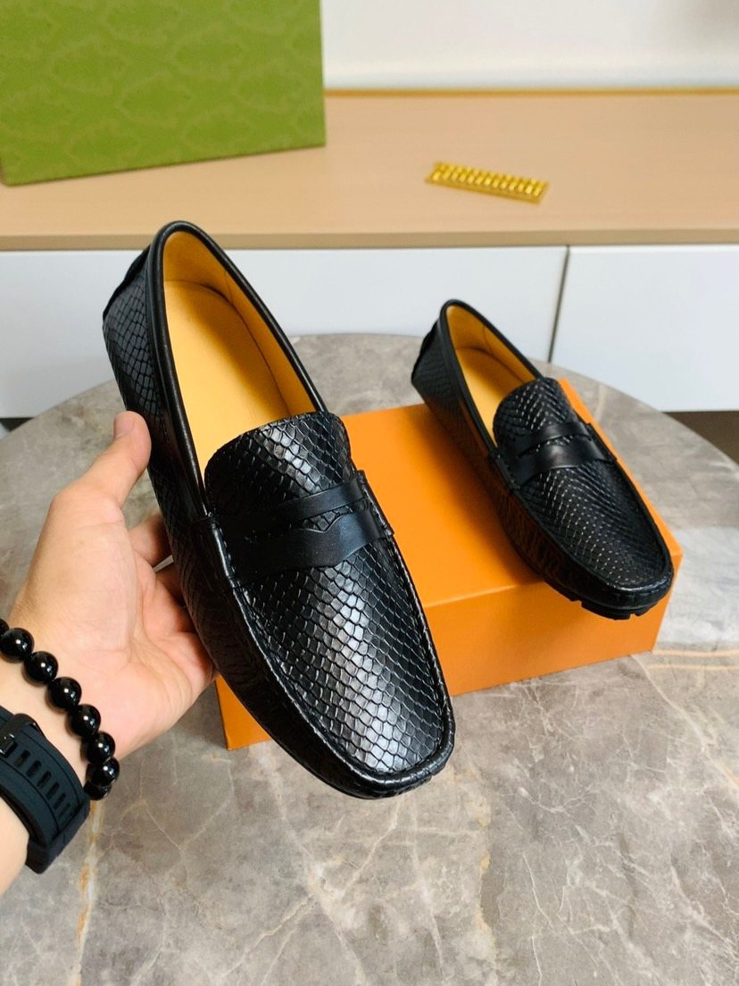 Louis Vuitton Textured Penny Loafers