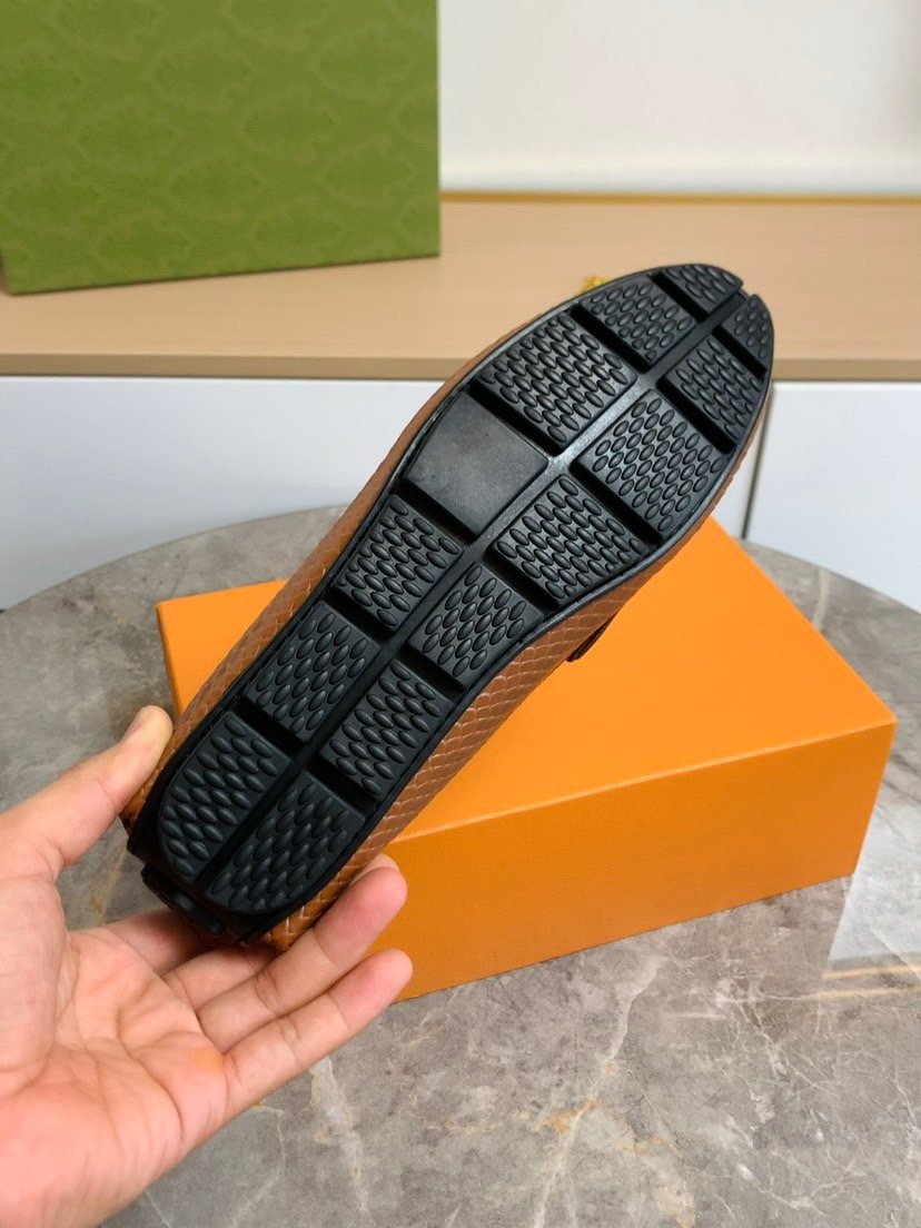 Louis Vuitton Textured Penny Loafers